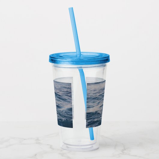 Sea water closeuds acryl drinkbeker (Links)