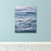 Sea water closeuds canvas afdruk (Insitu (Houten vloer))