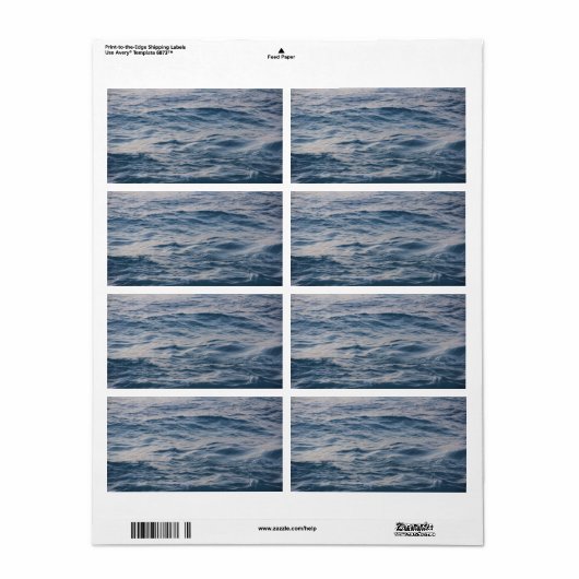 Sea water closeuds etiket (Full Sheet)