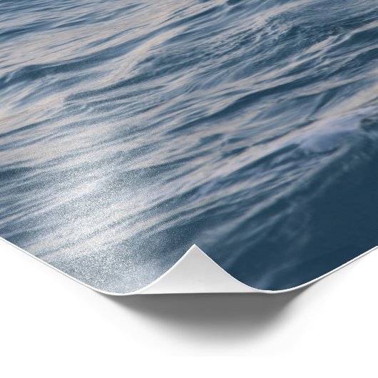 Sea water closeuds foto afdruk (Hoek)