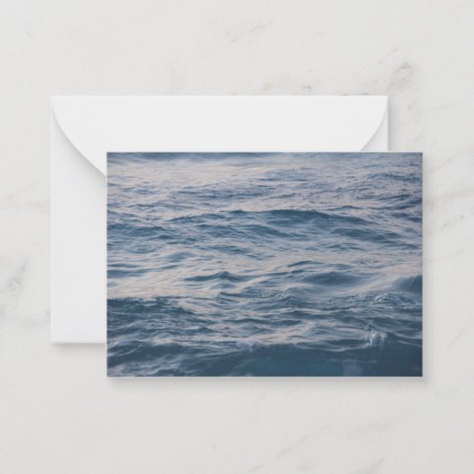 Sea water closeuds notitiekaartje (Voorkant)