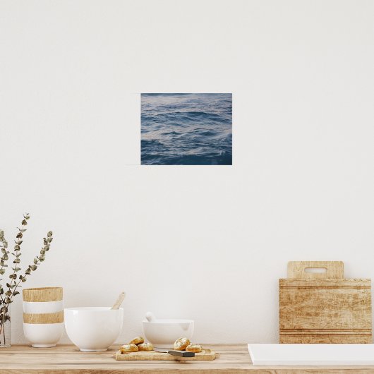 Sea water closeuds poster (Keuken)