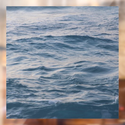 Sea water closeuds raamsticker (Vel 2)