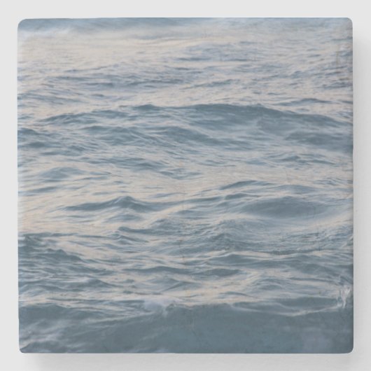 Sea water closeuds stenen onderzetter (Voorkant)