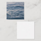 Sea water closeuds vierkante visitekaartje (Voorkant / Achterkant)