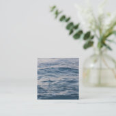 Sea water closeuds vierkante visitekaartje (Staand voorkant)
