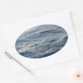 Sea water closeup ovale sticker (Envelop)