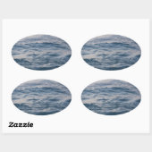 Sea water closeup ovale sticker (Vel)