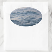 Sea water closeup ovale sticker (Tas)