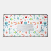 Sea World-patroon Bureaumat (Keyboard & Muis)