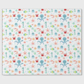 Sea World patroon Cadeaupapier (Vlak)