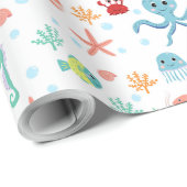 Sea World patroon Cadeaupapier (Rol Hoek)