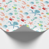 Sea World patroon Cadeaupapier (Hoek)