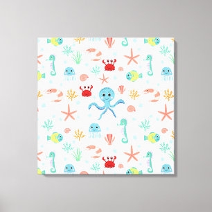 Sea World patroon Canvas Afdruk