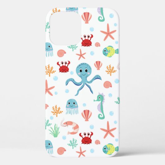 Sea World patroon Case-Mate iPhone Case (Achterkant)