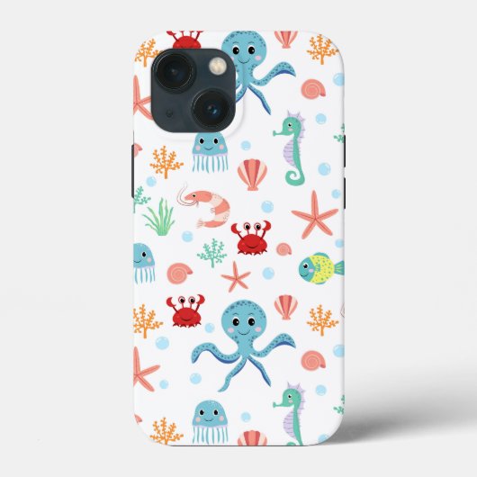 Sea World patroon Case-Mate iPhone Case (Achterkant)