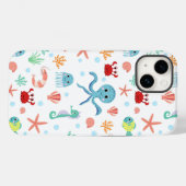 Sea World patroon Case-Mate iPhone Case (Achterkant (horizontaal))