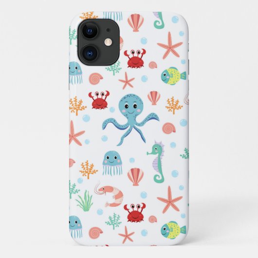 Sea World patroon Case-Mate iPhone Case (Achterkant)