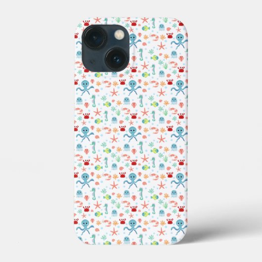 Sea World patroon Case-Mate iPhone Case (Achterkant)