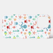Sea World patroon Case-Mate iPhone Case (Achterkant (horizontaal))