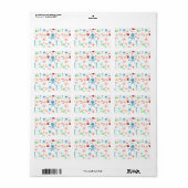 Sea World patroon Etiket (Full Sheet)