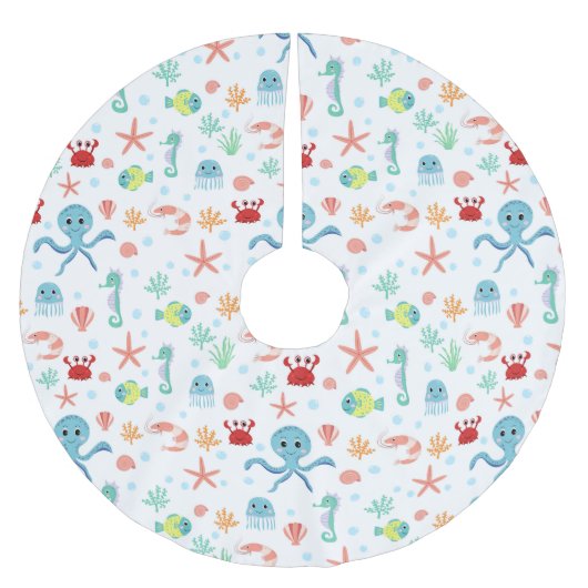 Sea World patroon Kerstboom Rok (Voorkant)