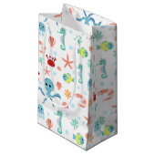 Sea World patroon Klein Cadeauzakje (Voorkant Gekanteld)