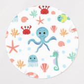 Sea World patroon Labels (Design 1)