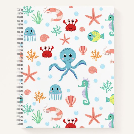 Sea World patroon Notitieboek (Voorkant)