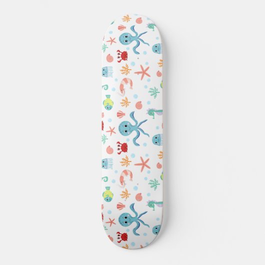 Sea World-patroon Persoonlijk Skateboard (Voorkant)