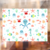 Sea World patroon Raamsticker (Vel 2)