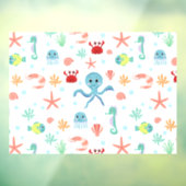 Sea World patroon Raamsticker (Vel 3)