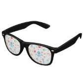 Sea World patroon Retro Zonnebril (Gekanteld)