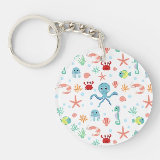 Sea World patroon Sleutelhanger (Voorkant)
