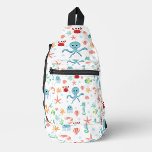 Sea World patroon Sling Bag
