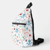 Sea World patroon Sling Bag (Rechterhoek)