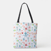 Sea World patroon Tote Bag (Achterkant)