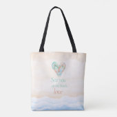 Sea You at the Beach Coastal Tote Bag (Achterkant)