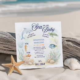 Sea You Soon Baby Shower Kaart