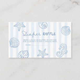 Sea You Soon Baby Shower Luier Raffle Informatiekaartje