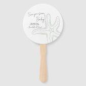 Sea You Soon Baby Shower Set Ventilatoren Handwaaier (Voorkant)