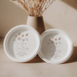 Sea You Soon Coastal Baby Shower Papieren Bordje
