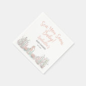 Sea You Soon Cute Hand Drawn Baby Shower Servet (Hoek)