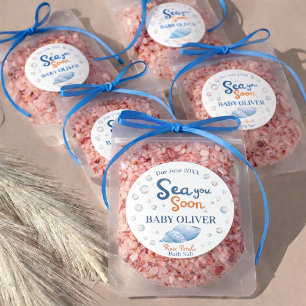 Sea You Soon Kustbadzout Cadeaupakket Ronde Sticke Sticker