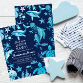 Sea You Soon Nautical Baby is on the Way Baby  Kaart