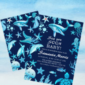 Sea You Soon Nautical Baby is on the Way Baby  Kaart