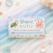 Sea You Soon Oceaan Baby Shower Luiers Raffle