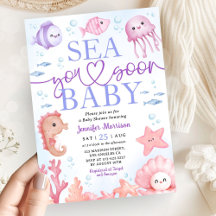 Sea You Soon Oceaan Dieren Meisje Baby Shower