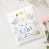 Sea You Soon Ocean Baby Shower Paper Bedankzakje (Gezegeld)