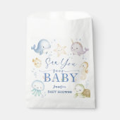 Sea You Soon Ocean Baby Shower Paper Bedankzakje (Voorkant)